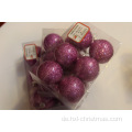Weihnachtsglittery Pearlized Plastic Ball